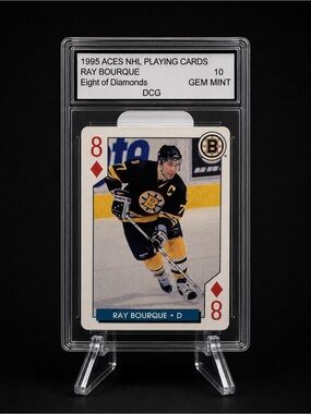NHL Playing Card - Boston Bruins Ray Bourque Card
